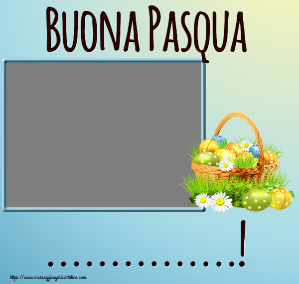 Cartoline Personalizzate Di Pasqua Con Cornice Foto Pagina