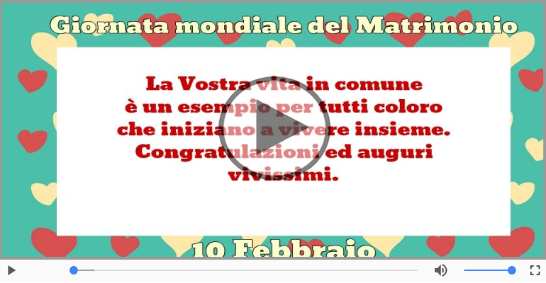 Giornata Mondiale Del Matrimonio Febbraio Cartoline Musicali