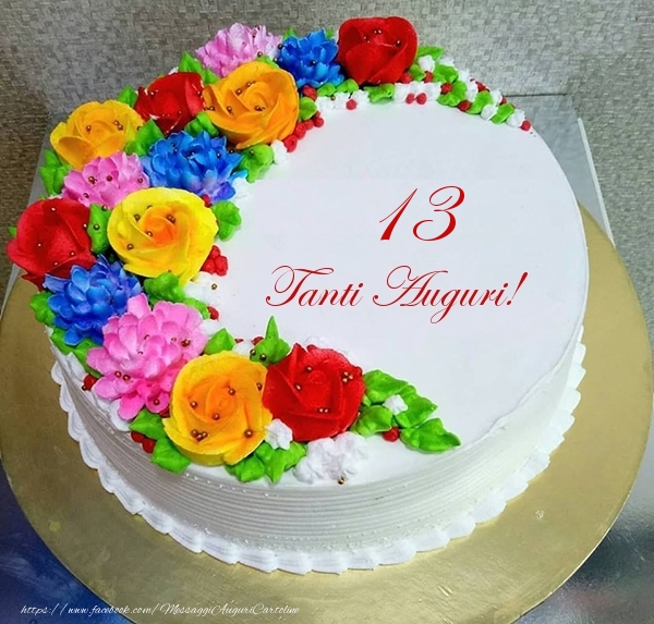 13 anni Tanti Auguri!- Torta