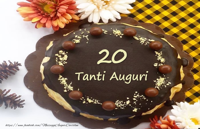 Torta Tanti Auguri 20 anni