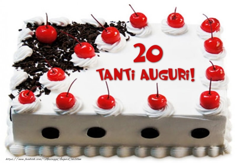 Torta 20 anni Tanti Auguri!