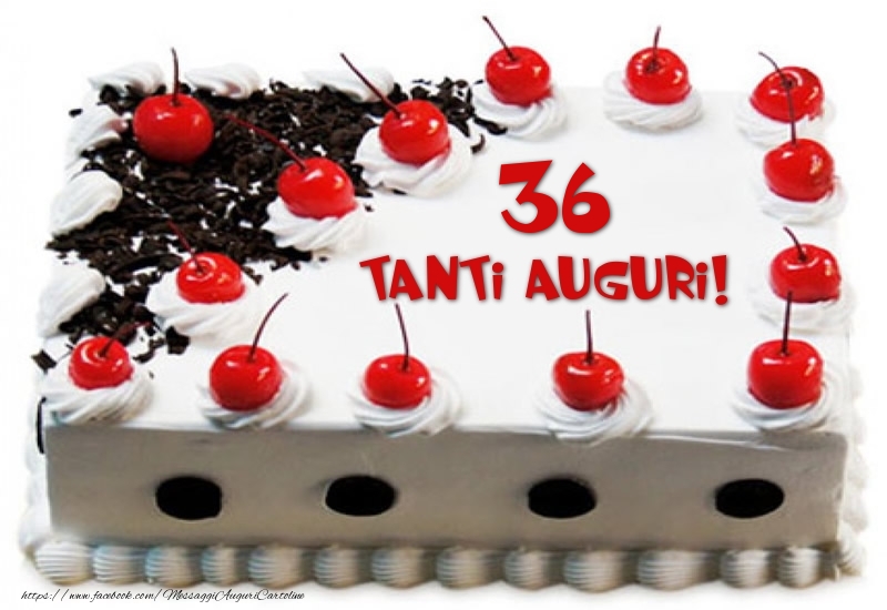 Torta 36 anni Tanti Auguri!