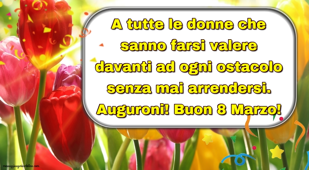 Buon 8 Marzo!