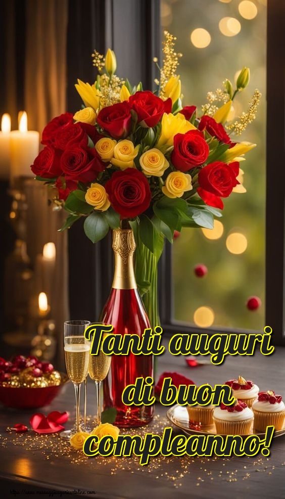 Cartoline di auguri - Tanti auguri di buon compleanno! - messaggiauguricartoline.com