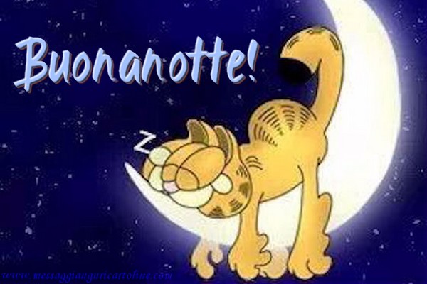 Cartoline di buonanotte - Buonanotte! - messaggiauguricartoline.com