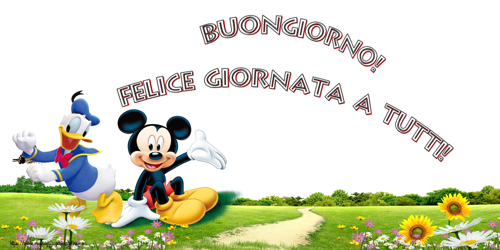 Buongiorno! Felice giornata a tutti!