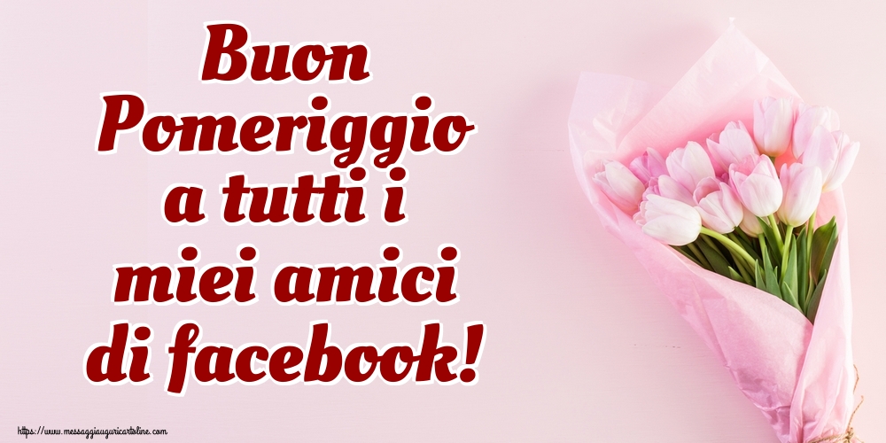 Buon Pomeriggio a tutti i miei amici di facebook!