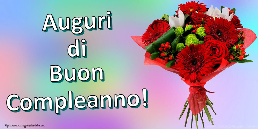 Compleanno Auguri di Buon Compleanno! ~ bouquet di gerbere