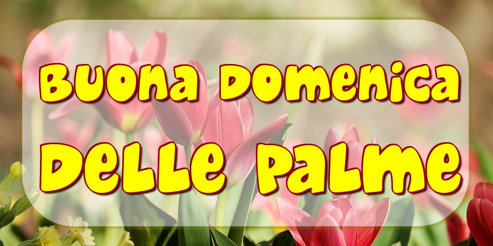 Buona domenica delle Palme