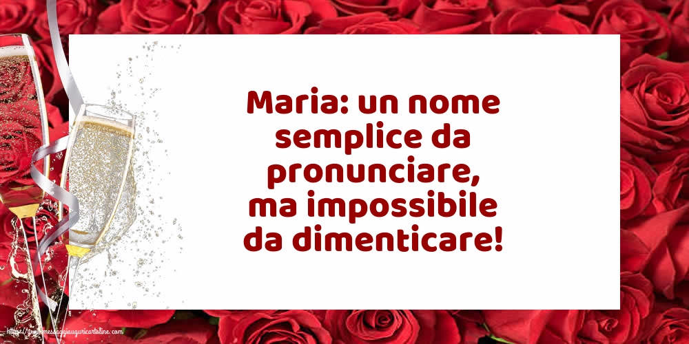 Maria: un nome semplice da pronunciare