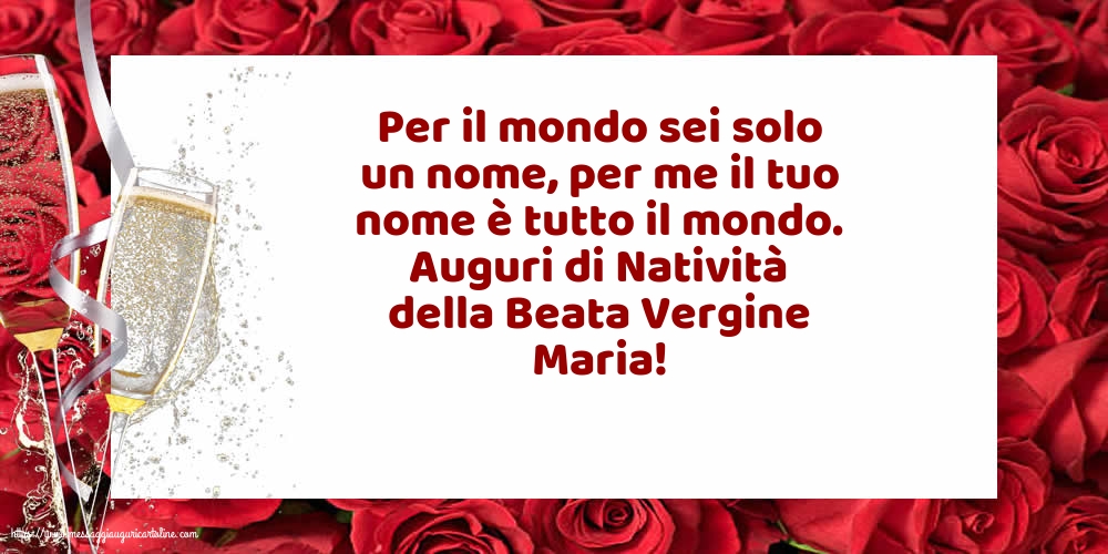 Auguri di Natività della Beata Vergine Maria!