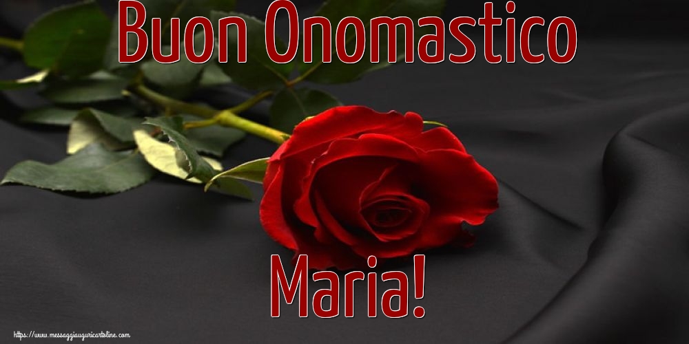 Buon Onomastico Maria!