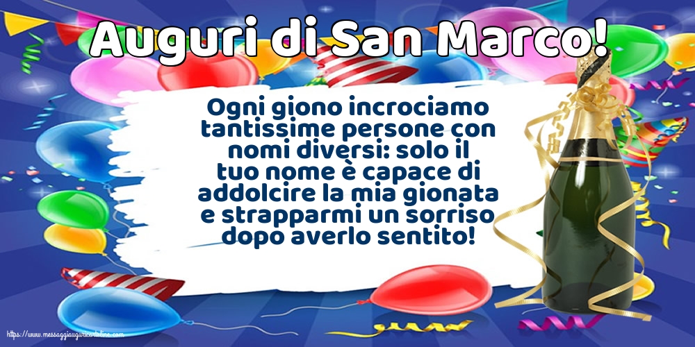 Auguri di San Marco!