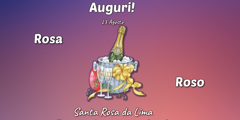 23 Agosto - Santa Rosa da Lima