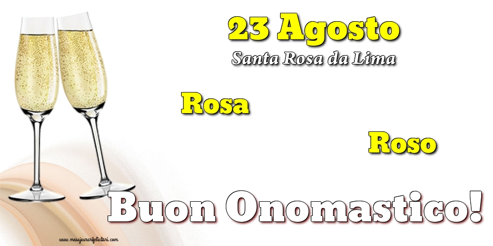 23 Agosto - Santa Rosa da Lima