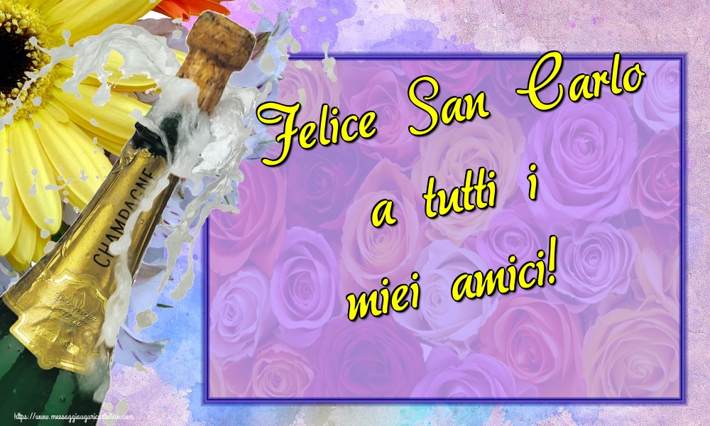 Felice San Carlo a tutti i miei amici!