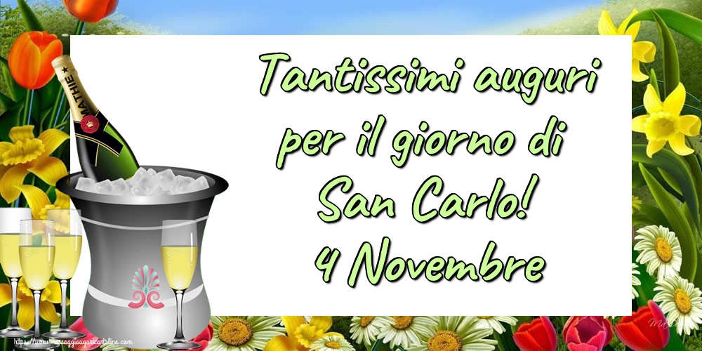 Tantissimi auguri per il giorno di San Carlo! 4 Novembre