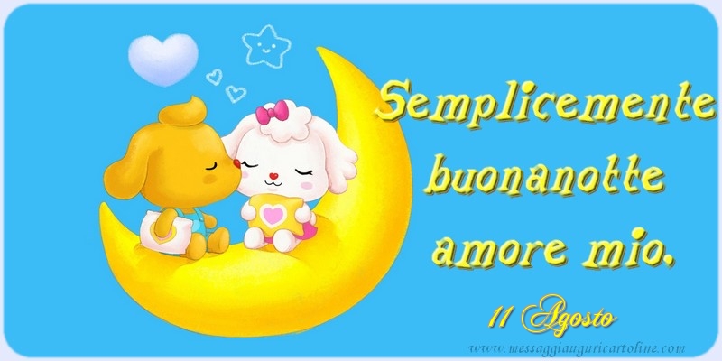 11 Agosto - Semplicemente  buonanotte  amore mio!