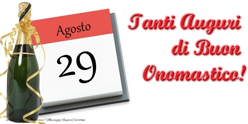 Cartoline di 29 Agosto - Agosto 29 Tanti Auguri di Buon Compleanno