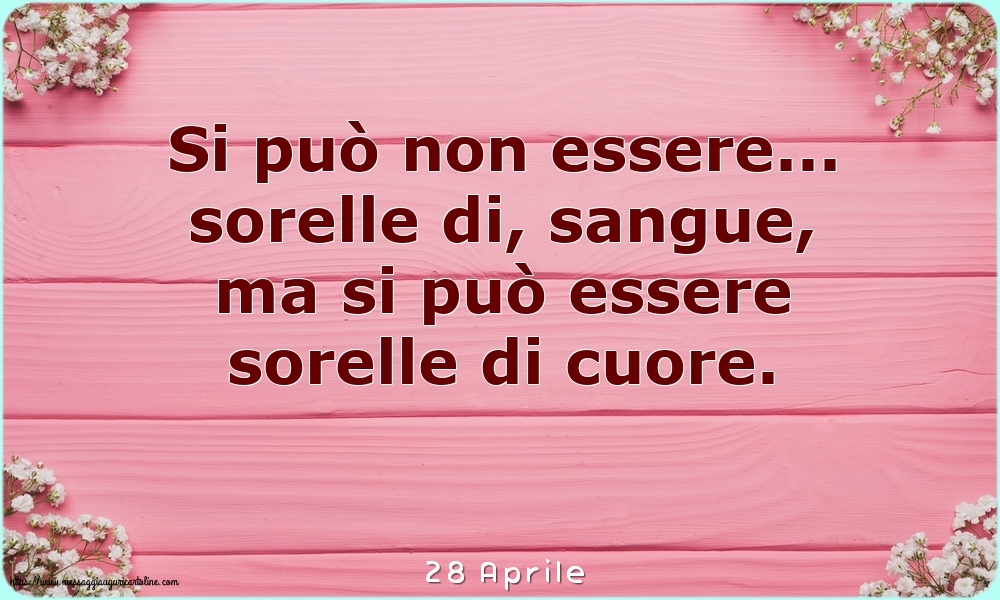 Cartoline di 28 Aprile - 28 Aprile - Si può non essere