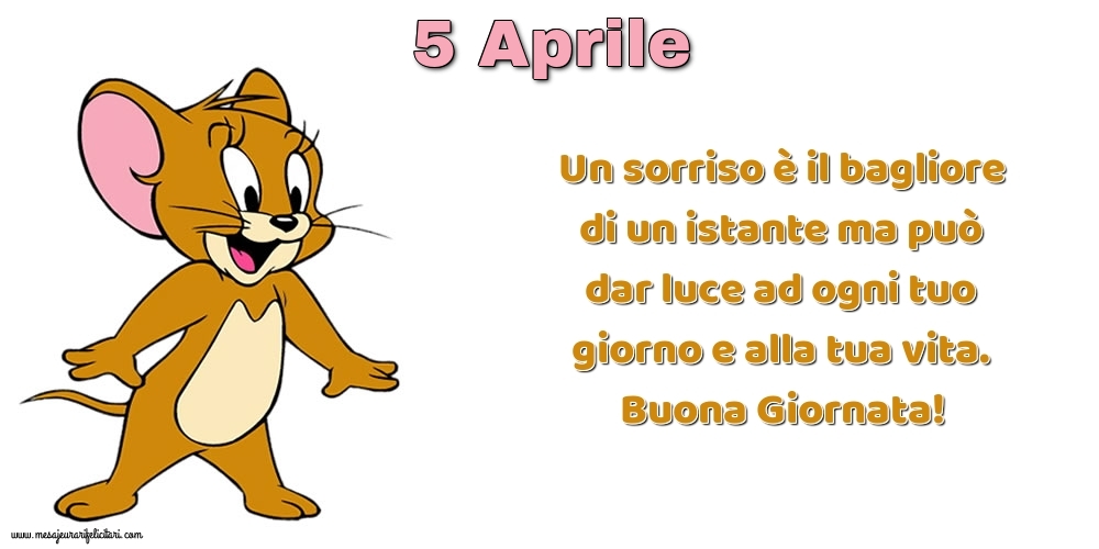 Un sorriso è il bagliore di un istante ma può dar luce ad ogni tuo giorno e alla tua vita. Buona Giornata!