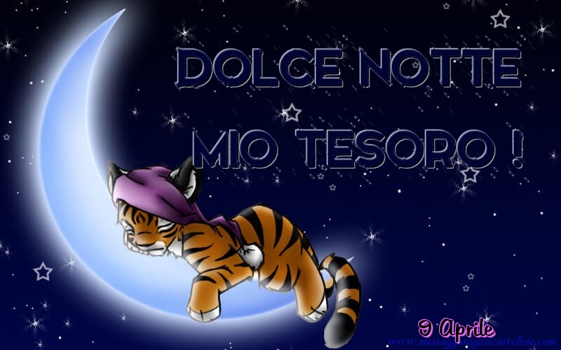 9 Aprile - Dolce notte mio tesoro!