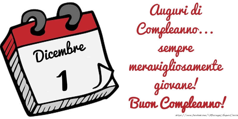 1 Dicembre - Auguri di Compleanno... sempre meravigliosamente giovane! Buon Compleanno!