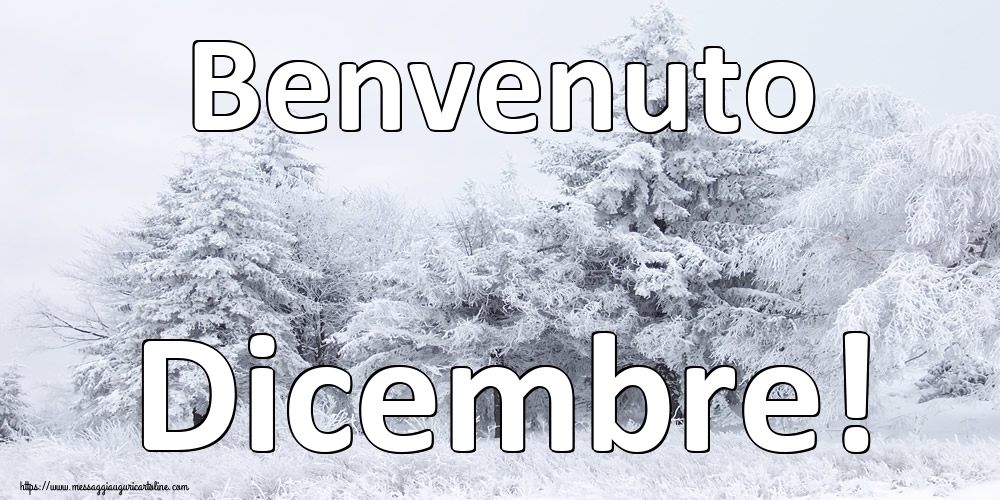 Cartoline di 1 Dicembre - Benvenuto Dicembre!