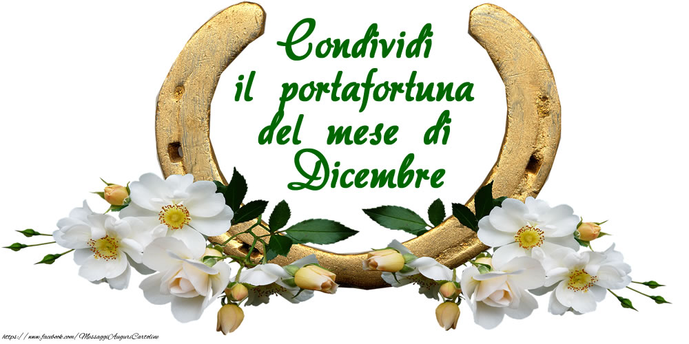 Cartoline di 1 Dicembre - Condividi il portafortuna del mese di Dicembre