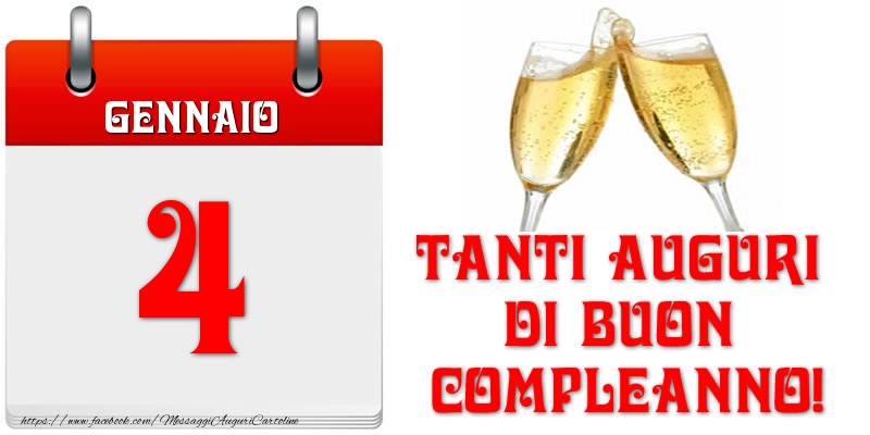 Gennaio 4 Tanti auguri di Buon Compleanno!