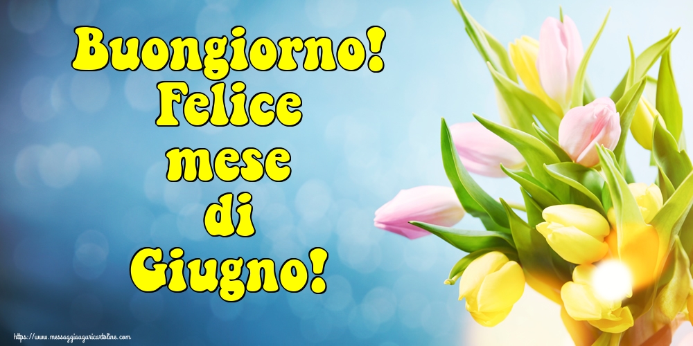 Buongiorno! Felice mese di Giugno!