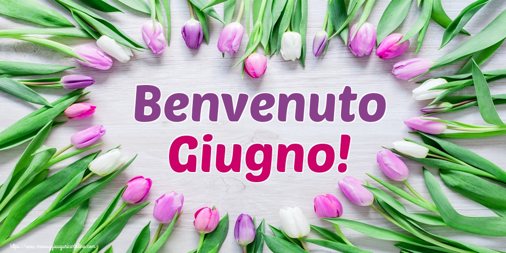 Cartoline di 1 Giugno - Benvenuto Giugno!