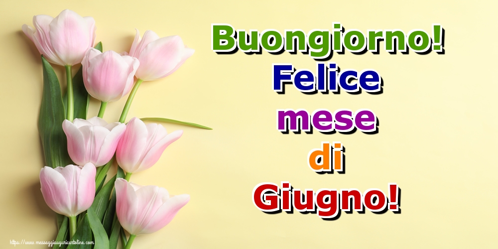 Cartoline di 1 Giugno - Buongiorno! Felice mese di Giugno!