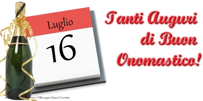 Cartoline di 16 Luglio - Luglio 16 Tanti Auguri di Buon Compleanno