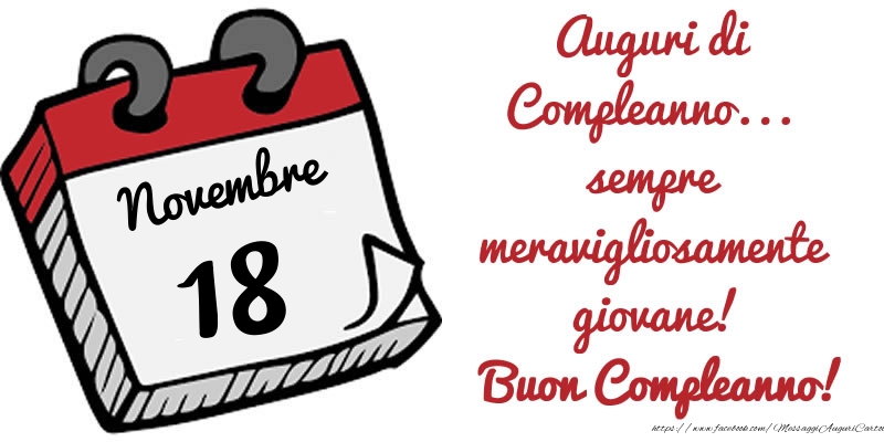 18 Novembre - Auguri di Compleanno... sempre meravigliosamente giovane! Buon Compleanno!