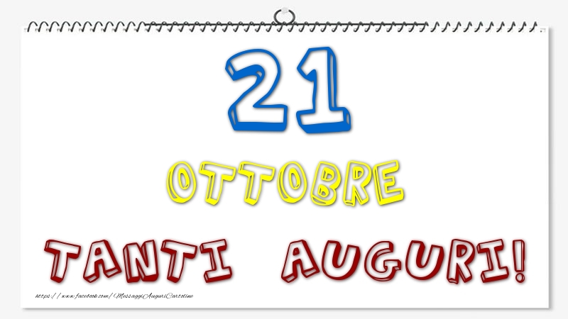 21 Ottobre - Tanti Auguri!