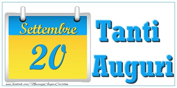 Settembre 20 Tanti  Auguri