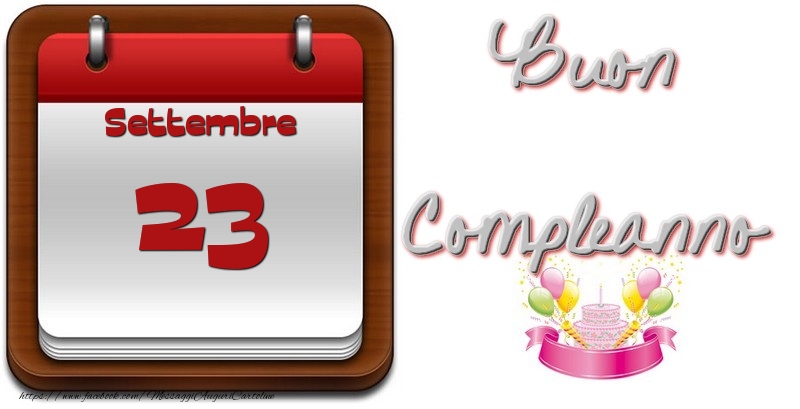 Settembre 23 Buon Compleanno