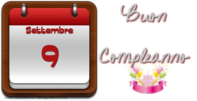 Cartoline di 9 Settembre - Settembre 9 Buon Compleanno