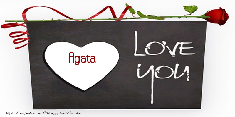  Cartoline d'amore - Cuore & Rose | Agata Love You