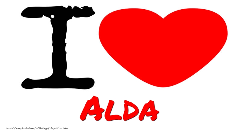 Cartoline d'amore - I Love Alda