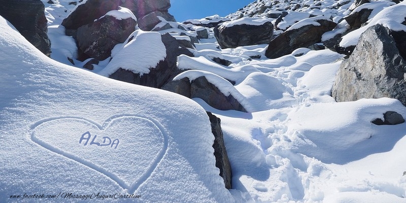 Cartoline d'amore - Cuore & Neve | Alda