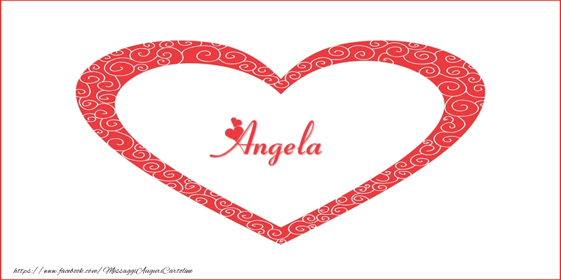  Cartoline d'amore -  Angela | Nome nel Cuore