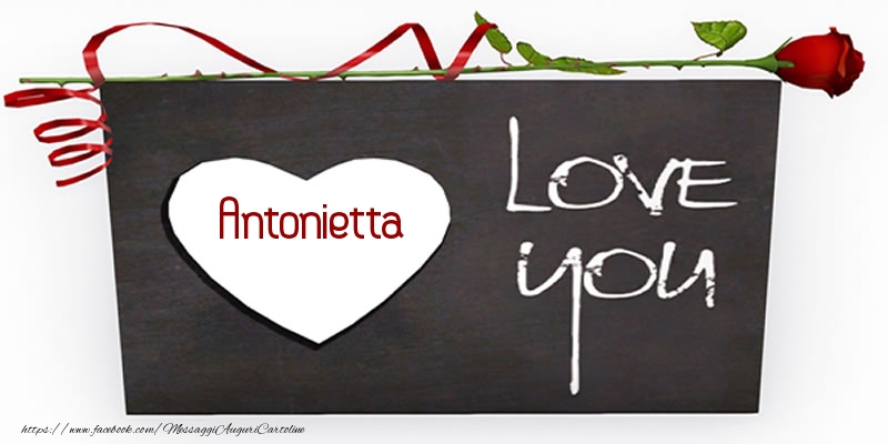  Cartoline d'amore - Cuore & Rose | Antonietta Love You