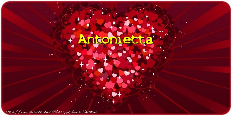  Cartoline d'amore - Cuore | Antonietta