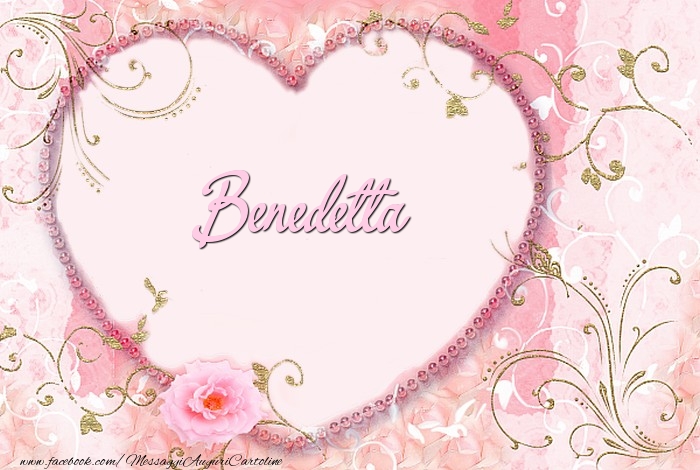  Cartoline d'amore - Cuore & Fiori | Benedetta