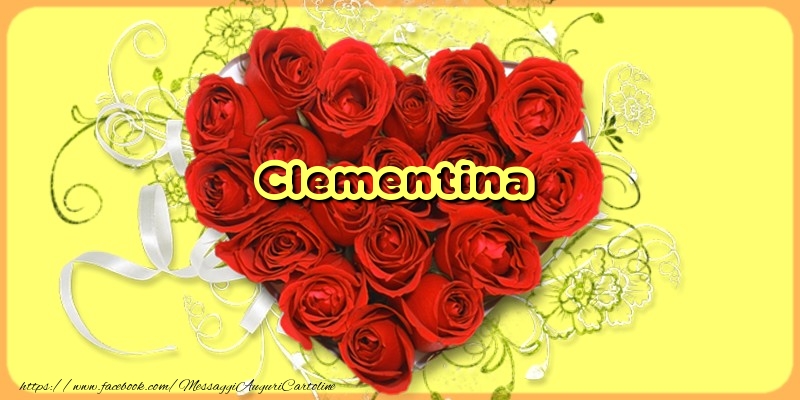  Cartoline d'amore - Cuore & Fiori & Rose | Clementina