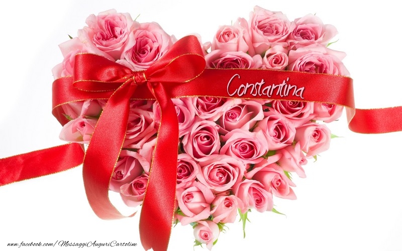 Cartoline d'amore -  Nome nel cuore Constantina