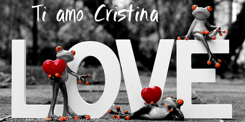  Cartoline d'amore - Animali & Animazione & Cuore | Ti Amo Cristina