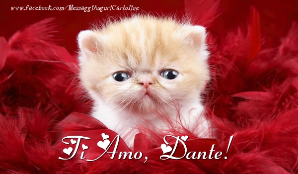 Cartoline d'amore - Animali | Ti amo, Dante!